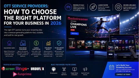 OTT service providers comparison guide for choosing the right streaming platform